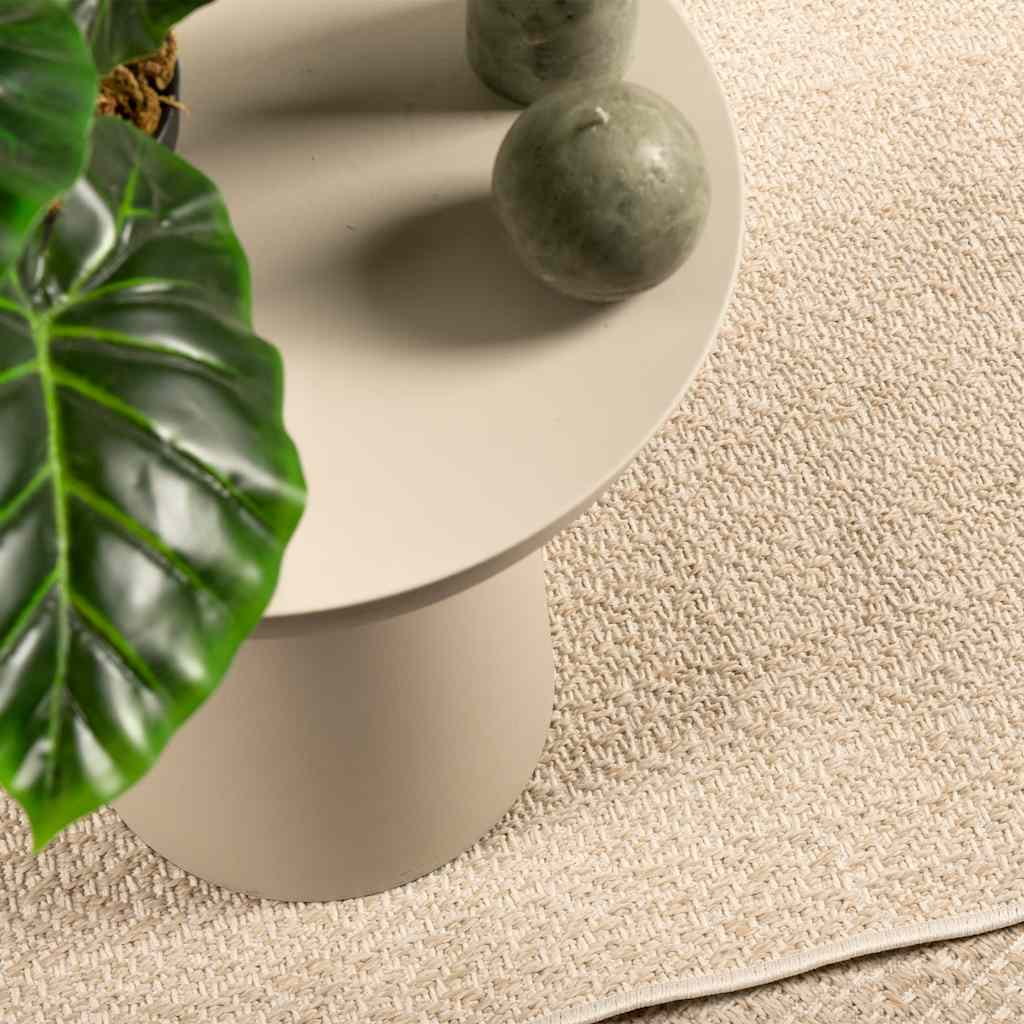 Rug ZIZUR Beige 60x110 cm Jute Look Indoor and Outdoor
