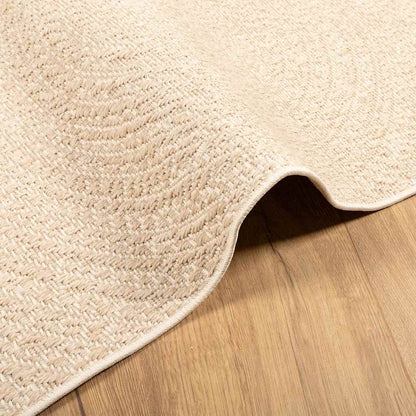 Rug ZIZUR Beige 80x150 cm Jute Look Indoor and Outdoor