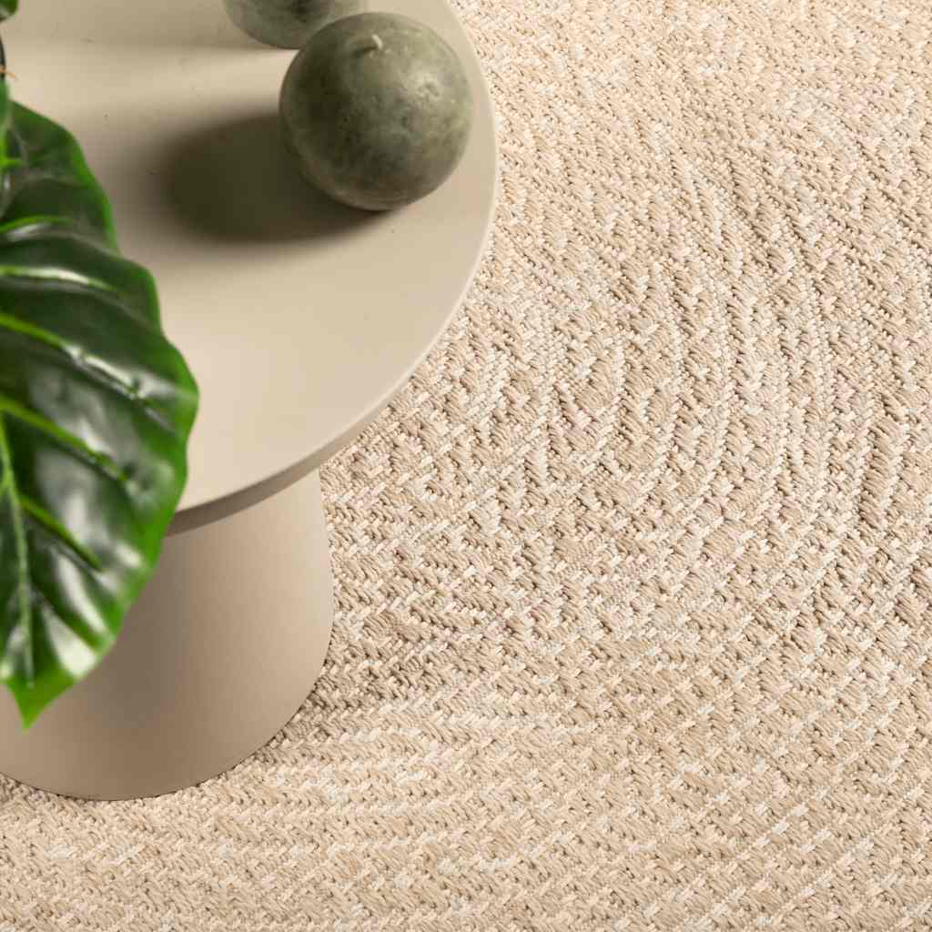 Rug ZIZUR Beige 120x170 cm Jute Look Indoor and Outdoor