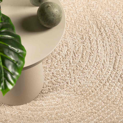 Rug ZIZUR Beige 120x170 cm Jute Look Indoor and Outdoor