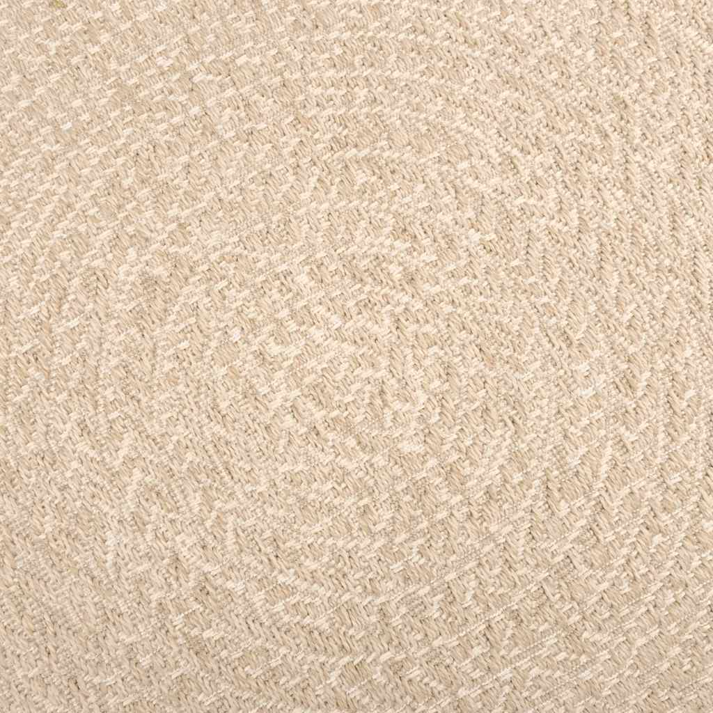 Rug ZIZUR Beige 120x170 cm Jute Look Indoor and Outdoor