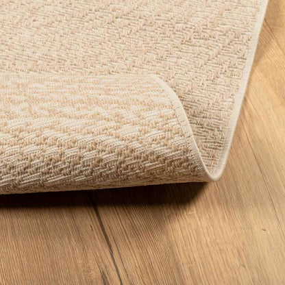 Rug ZIZUR Beige 140x200 cm Jute Look Indoor and Outdoor
