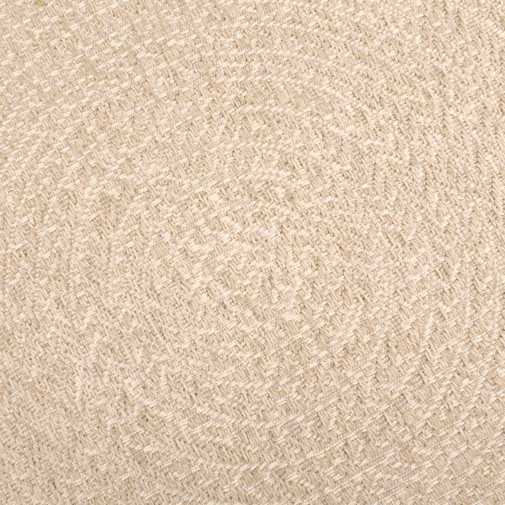 Rug ZIZUR Beige 140x200 cm Jute Look Indoor and Outdoor