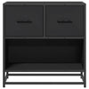 Bedside Cabinet Black 60x31x60 cm Engineered Wood and Metal
