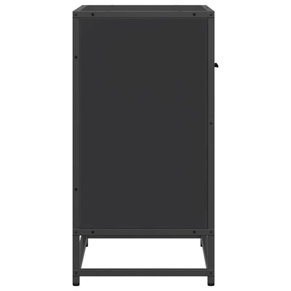 Bedside Cabinet Black 60x31x60 cm Engineered Wood and Metal