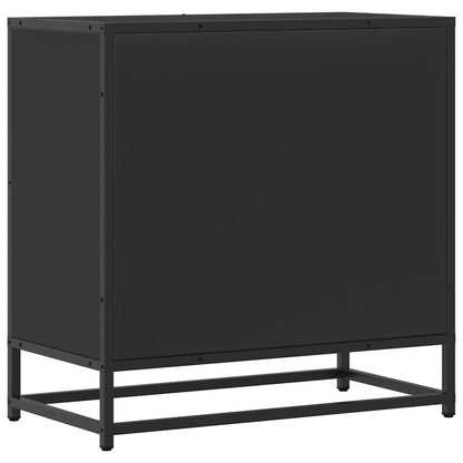 Bedside Cabinet Black 60x31x60 cm Engineered Wood and Metal