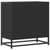 Bedside Cabinet Black 60x31x60 cm Engineered Wood and Metal