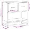 Bedside Cabinet Black 60x31x60 cm Engineered Wood and Metal