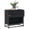 Bedside Cabinet Black 60x31x60 cm Engineered Wood and Metal