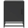 Bedside Cabinet Black 40x31x50 cm Engineered Wood and Metal