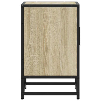 Bedside Cabinets 2 pcs Sonoma Oak 40x31x50 cm Engineered Wood and Metal