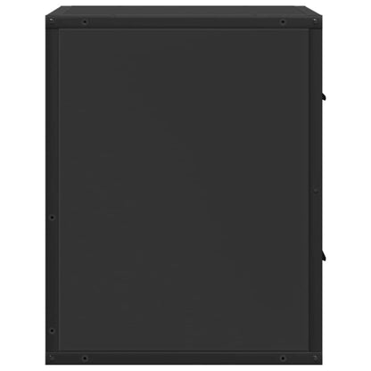 Wall-mounted Bedside Cabinet Black 40x31x39.5 cm