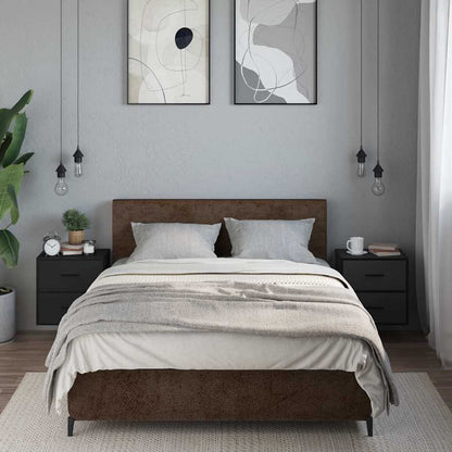 Wall-mounted Bedside Cabinets 2 pcs Black 40x31x39.5 cm