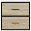 Wall-mounted Bedside Cabinets 2 pcs Sonoma Oak 40x31x39.5 cm