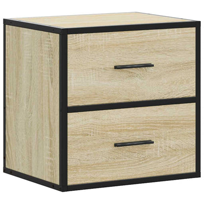 Wall-mounted Bedside Cabinets 2 pcs Sonoma Oak 40x31x39.5 cm