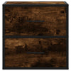 Wall-mounted Bedside Cabinets 2 pcs Smoked Oak 40x31x39.5 cm