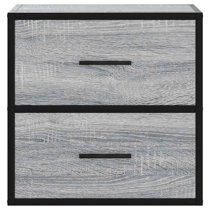 Wall-mounted Bedside Cabinet Grey Sonoma 40x31x39.5 cm