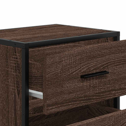 Wall-mounted Bedside Cabinet Brown Oak 40x31x39.5 cm