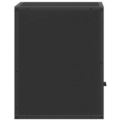 Wall-mounted Bedside Cabinet Black 40x31x39.5 cm