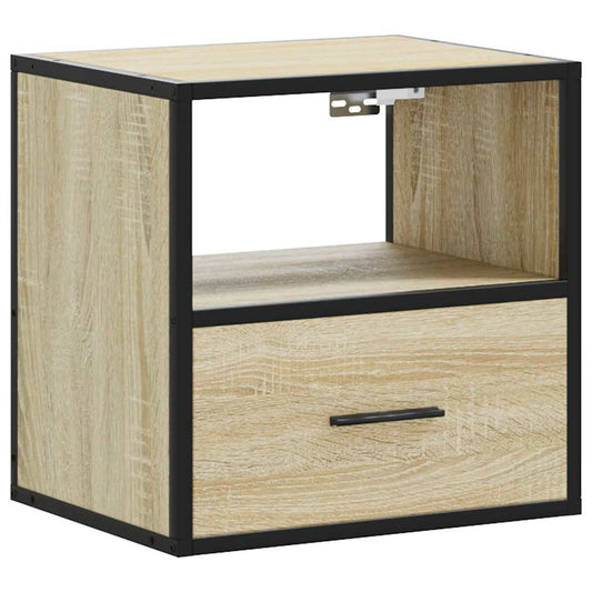 Wall-mounted Bedside Cabinet Sonoma Oak 40x31x39.5 cm