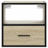 Wall-mounted Bedside Cabinets 2 pcs Sonoma Oak 40x31x39.5 cm