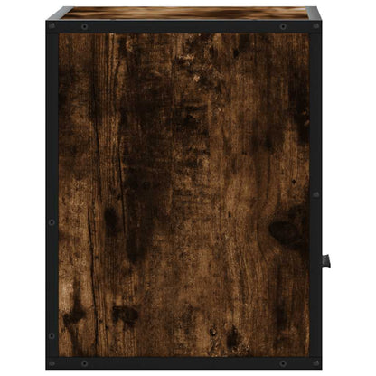 Wall-mounted Bedside Cabinets 2 pcs Smoked Oak 40x31x39.5 cm