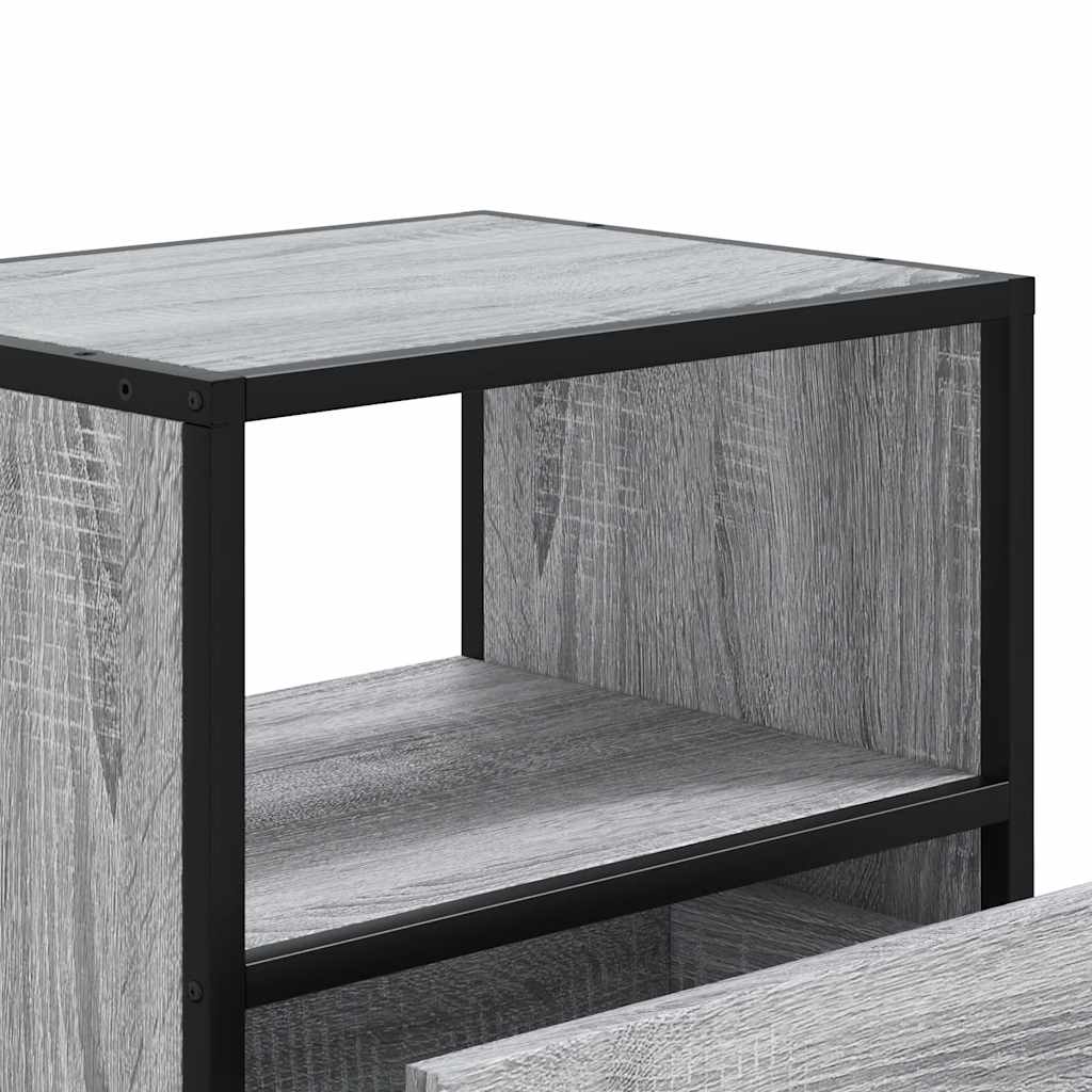 Wall-mounted Bedside Cabinets 2 pcs Grey Sonoma 40x31x39.5 cm