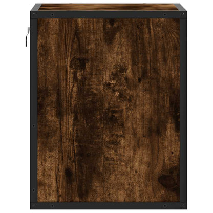 Wall-mounted Bedside Cabinets 2 pcs Smoked Oak 40x31x39.5 cm