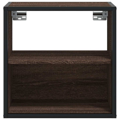 Wall-mounted Bedside Cabinets 2 pcs Brown Oak 40x31x39.5 cm