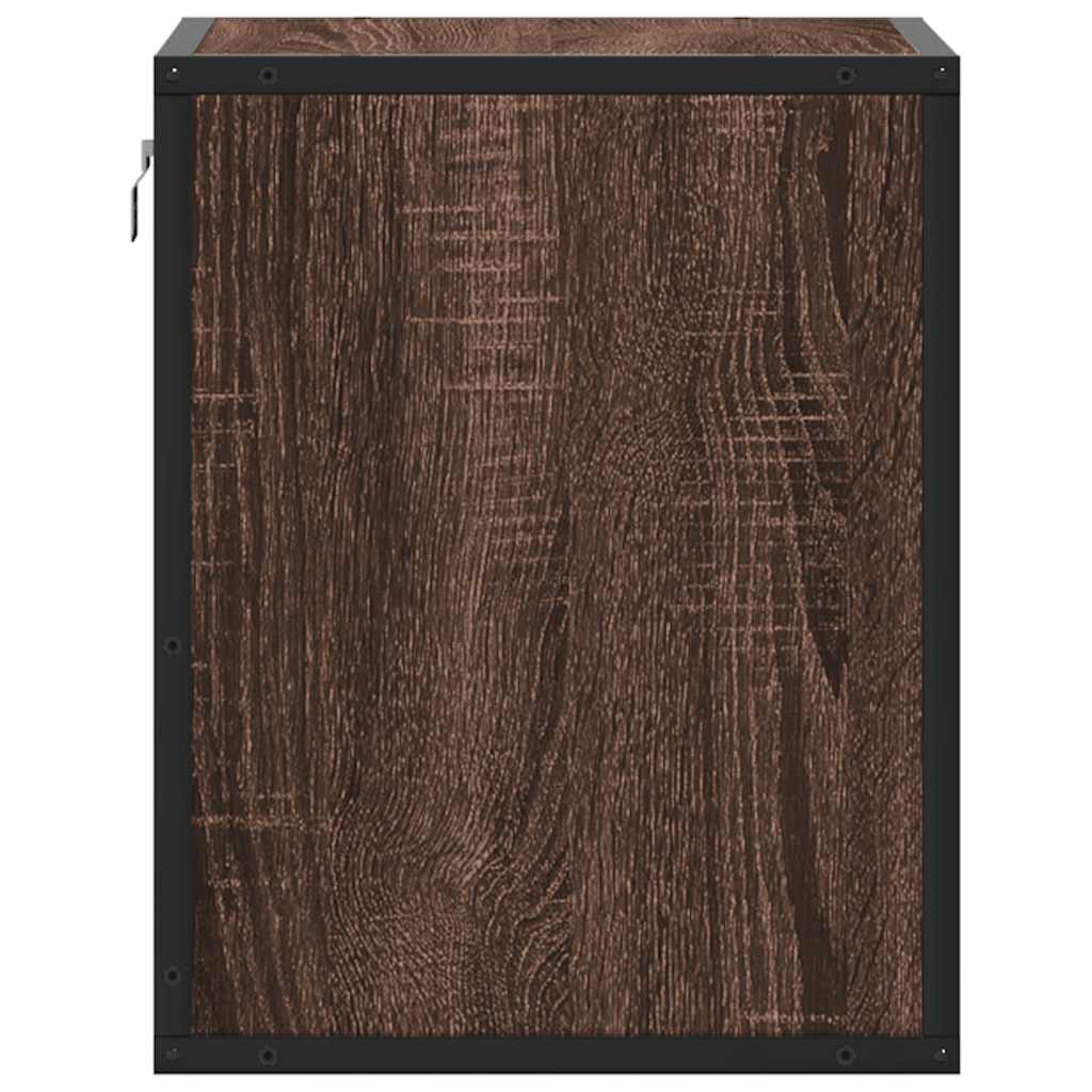 Wall-mounted Bedside Cabinets 2 pcs Brown Oak 40x31x39.5 cm