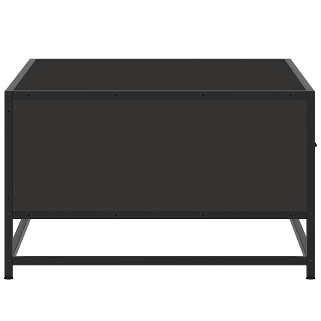 Coffee Table Black 90x57x35 cm Engineered Wood and Metal