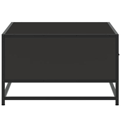 Coffee Table Black 90x57x35 cm Engineered Wood and Metal