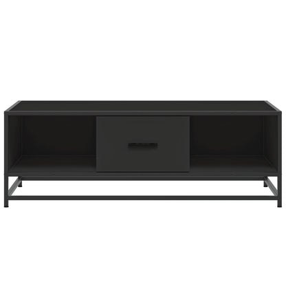 Coffee Table Black 100x57x35 cm Engineered Wood and Metal