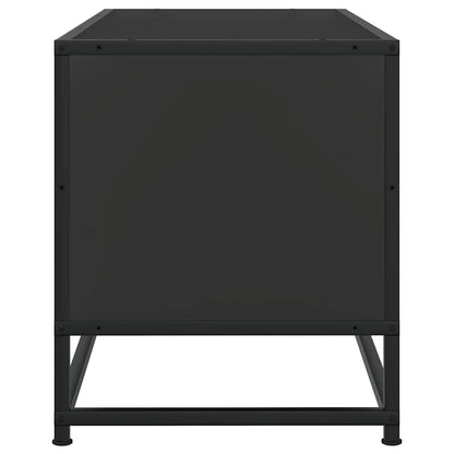 TV Cabinet Black 100x34.5x40 cm Engineered Wood and Metal