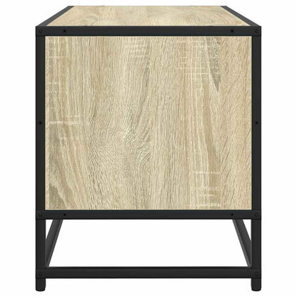 TV Cabinet Sonoma Oak 100x34.5x40 cm Engineered Wood and Metal