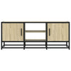 TV Cabinet Sonoma Oak 100x35x41 cm Engineered Wood and Metal