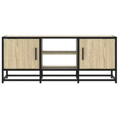 TV Cabinet Sonoma Oak 100x35x41 cm Engineered Wood and Metal