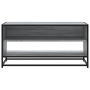TV Cabinet Grey Sonoma 91x40x46 cm Engineered Wood and Metal