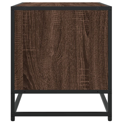 TV Cabinet Brown Oak 120,5x40x46 cm Engineered Wood and Metal
