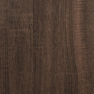 TV Cabinet Brown Oak 120.5x40x46 cm Engineered Wood and Metal