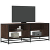 TV Cabinet Brown Oak 120.5x40x46 cm Engineered Wood and Metal