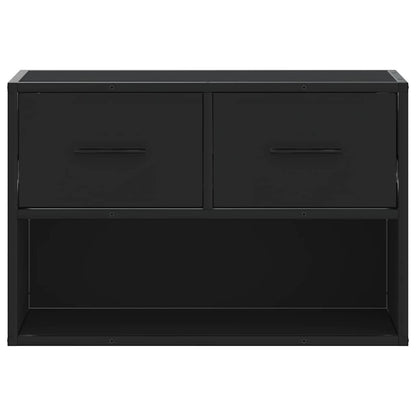 TV Cabinet Black 60x31x39.5 cm Engineered Wood and Metal