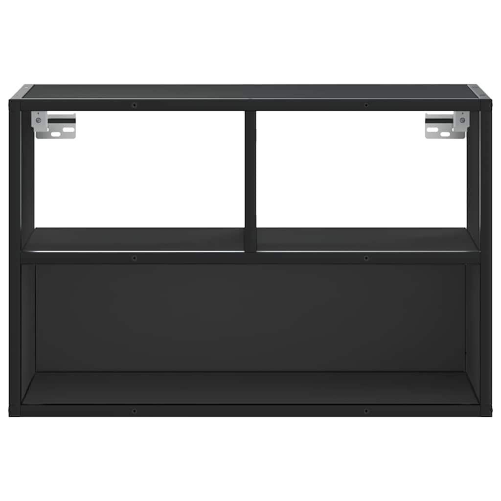 TV Cabinet Black 60x31x39.5 cm Engineered Wood and Metal