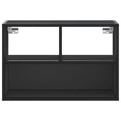 TV Cabinet Black 60x31x39.5 cm Engineered Wood and Metal