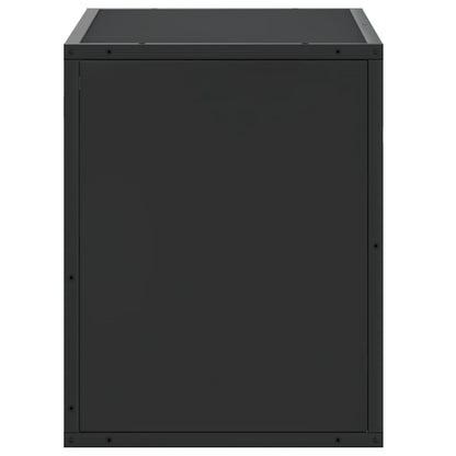 TV Cabinet Black 60x31x39.5 cm Engineered Wood and Metal