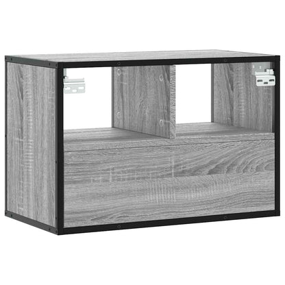 TV Cabinet Grey Sonoma 60x31x39.5 cm Engineered Wood and Metal