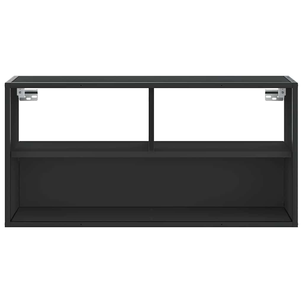 TV Cabinet Black 80x31x39.5 cm Engineered Wood and Metal