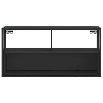 TV Cabinet Black 80x31x39.5 cm Engineered Wood and Metal