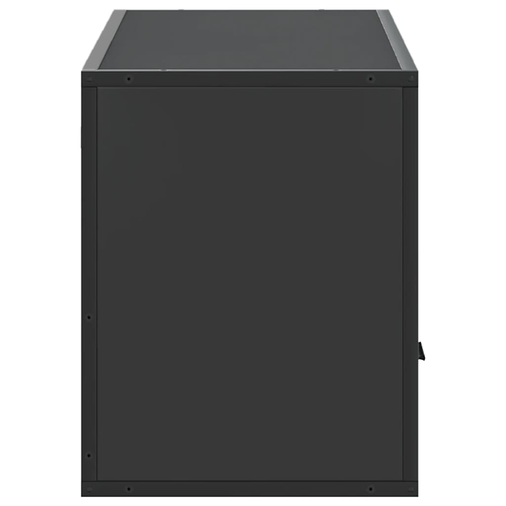 TV Cabinet Black 100x31x39.5 cm Engineered Wood and Metal