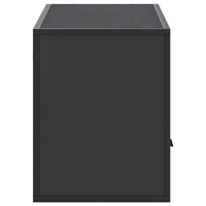 TV Cabinet Black 100x31x39.5 cm Engineered Wood and Metal